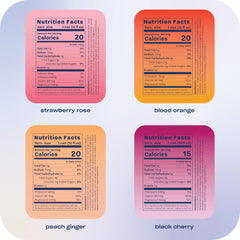 Recess Mood 12-pack sampler showing four flavors for variety.