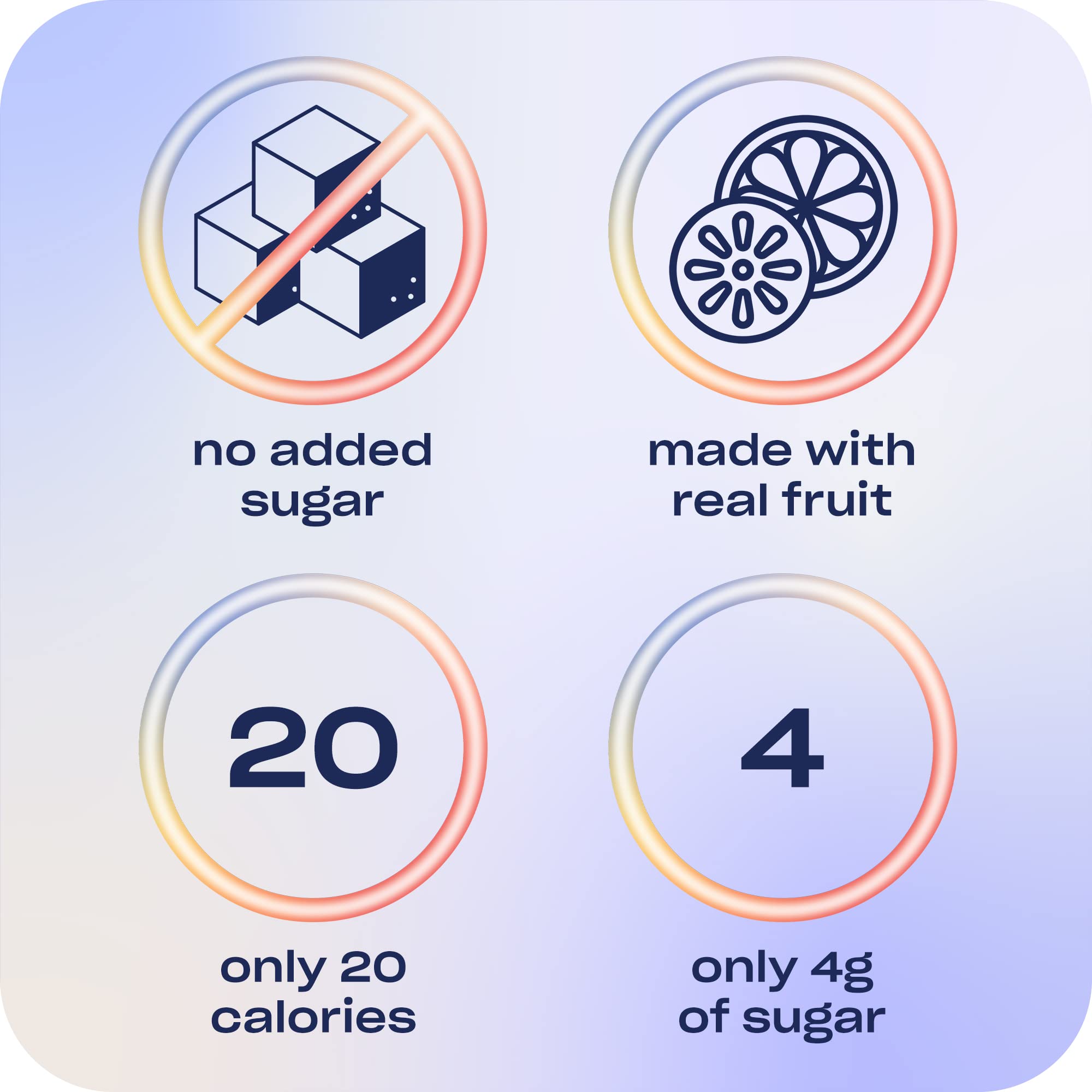 Recess Mood 12-pack displays zero added sugar and 20 calories.