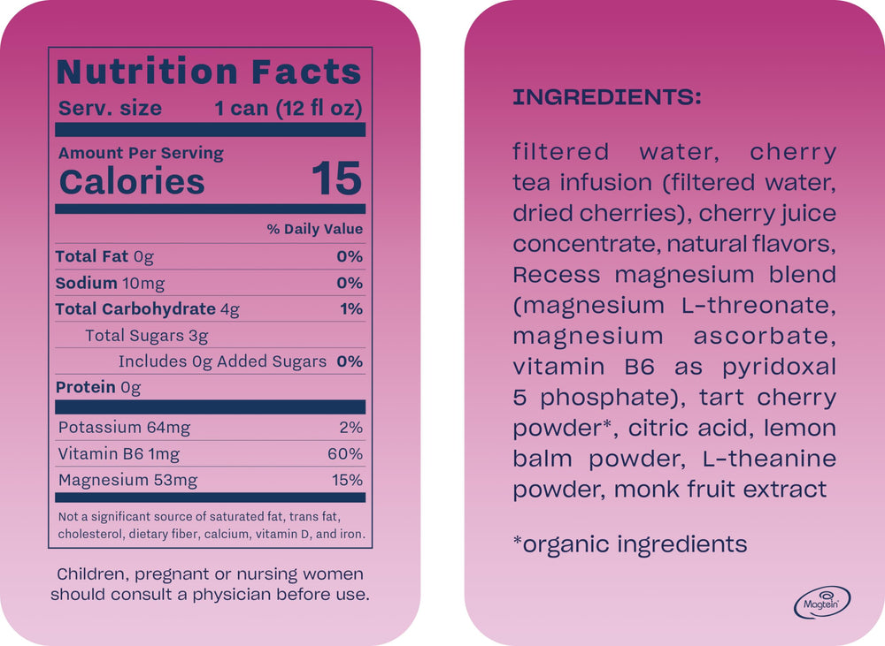 Recess Mood can close-up shows bubbles and a low-sugar profile.