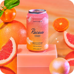 Recess Mood can closeup label highlights natural ingredients and sugar info