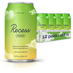 Recess Mood Lime Citrus bottle shows a magnesium-infused refreshing sip.