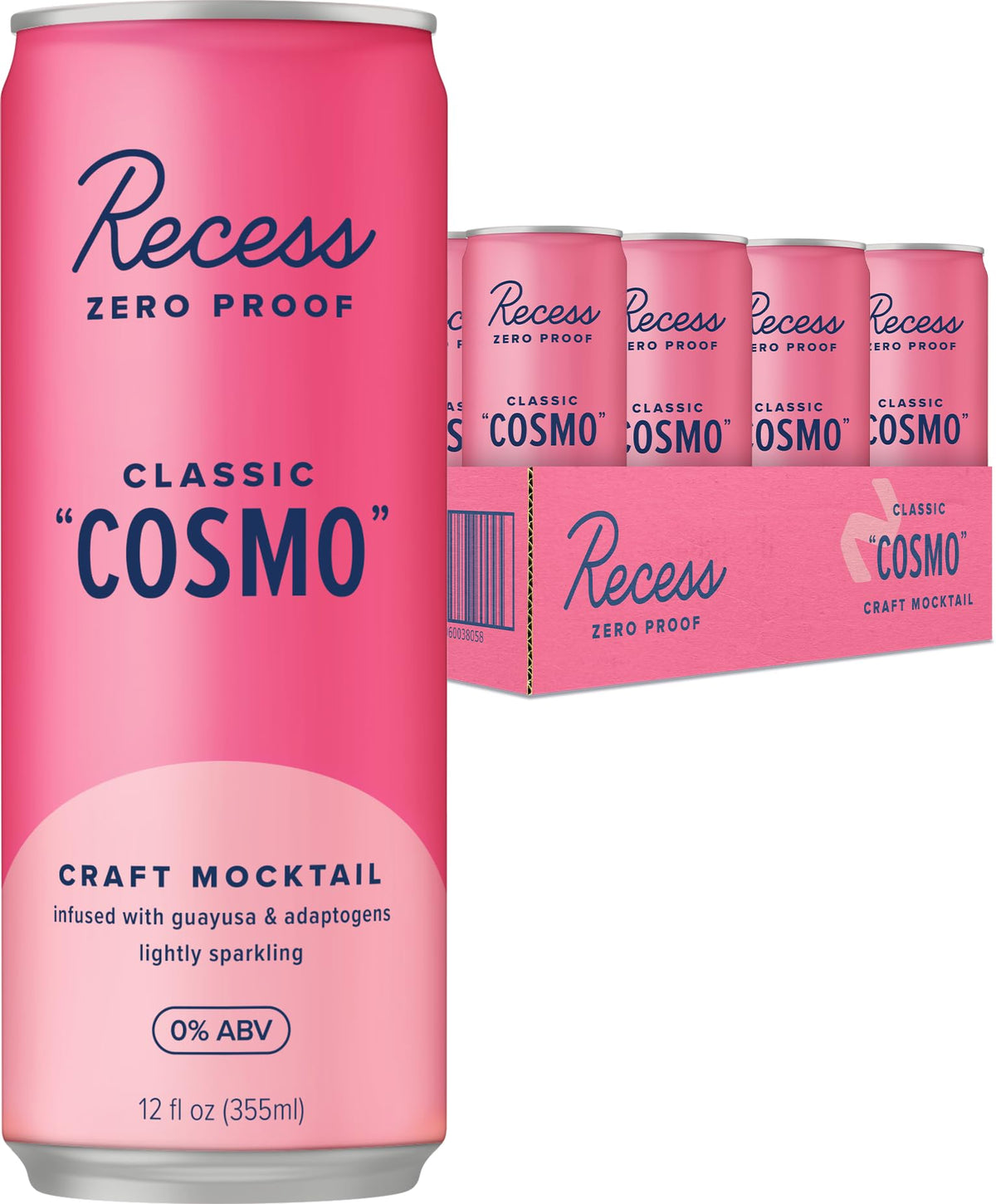 Recess Zero Proof Cosmo bottle for alcohol-free celebrations and social moments