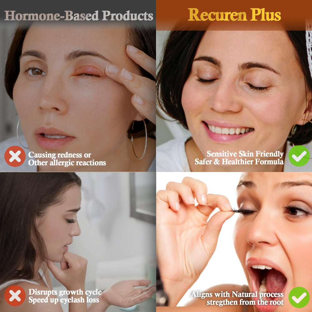 Recuren Plus easy daily-use serum ready for routine lash care.