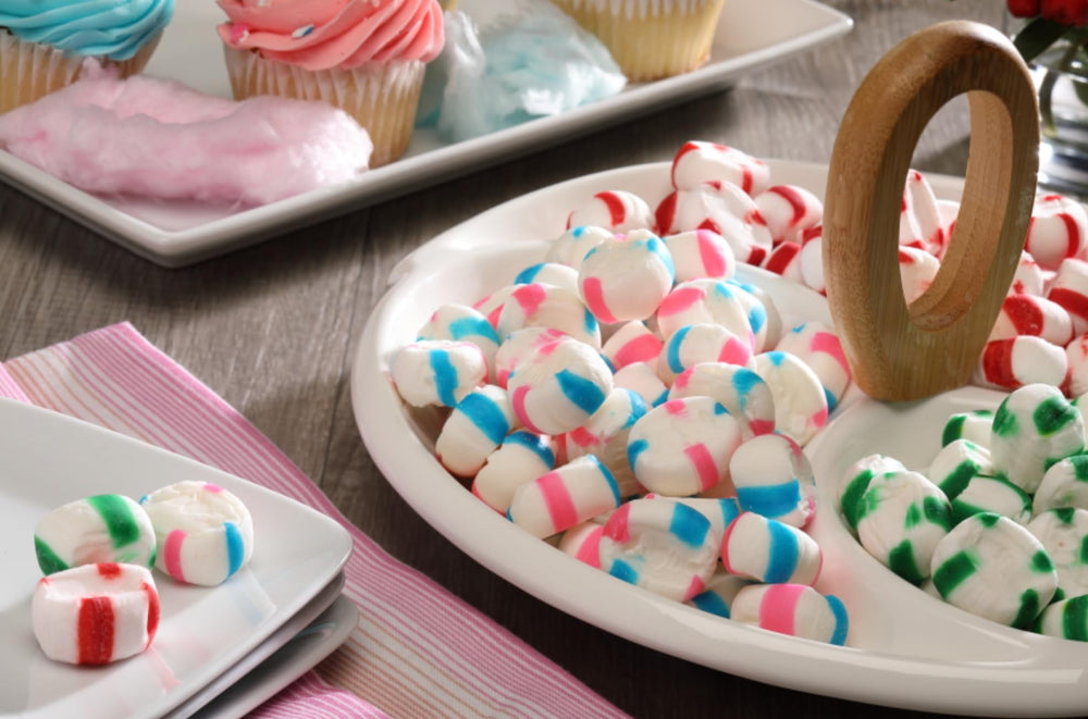 Red Bird Puff Mints made with cane sugar, corn syrup free