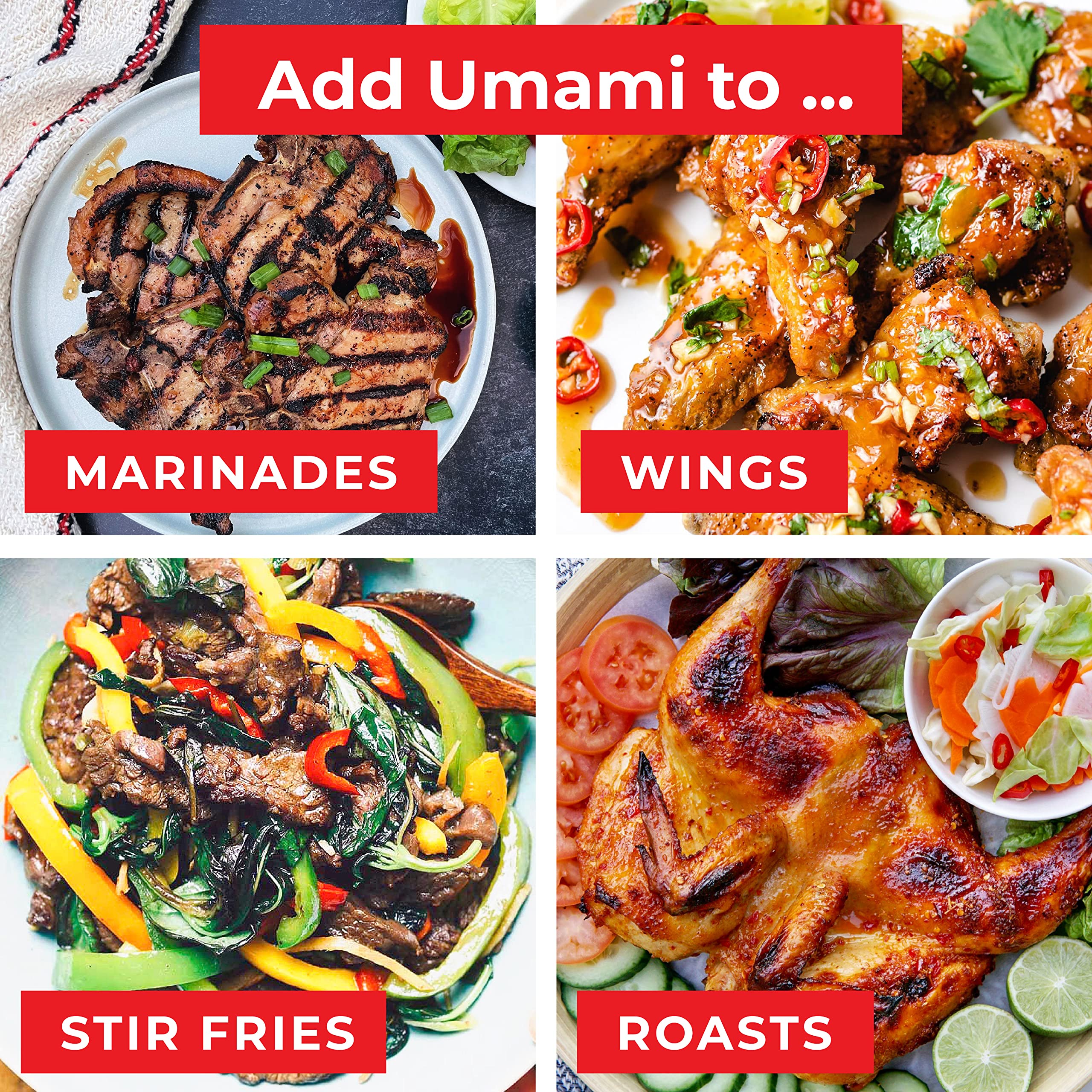 Red Boat bottle emphasizes umami in sauces and marinades.