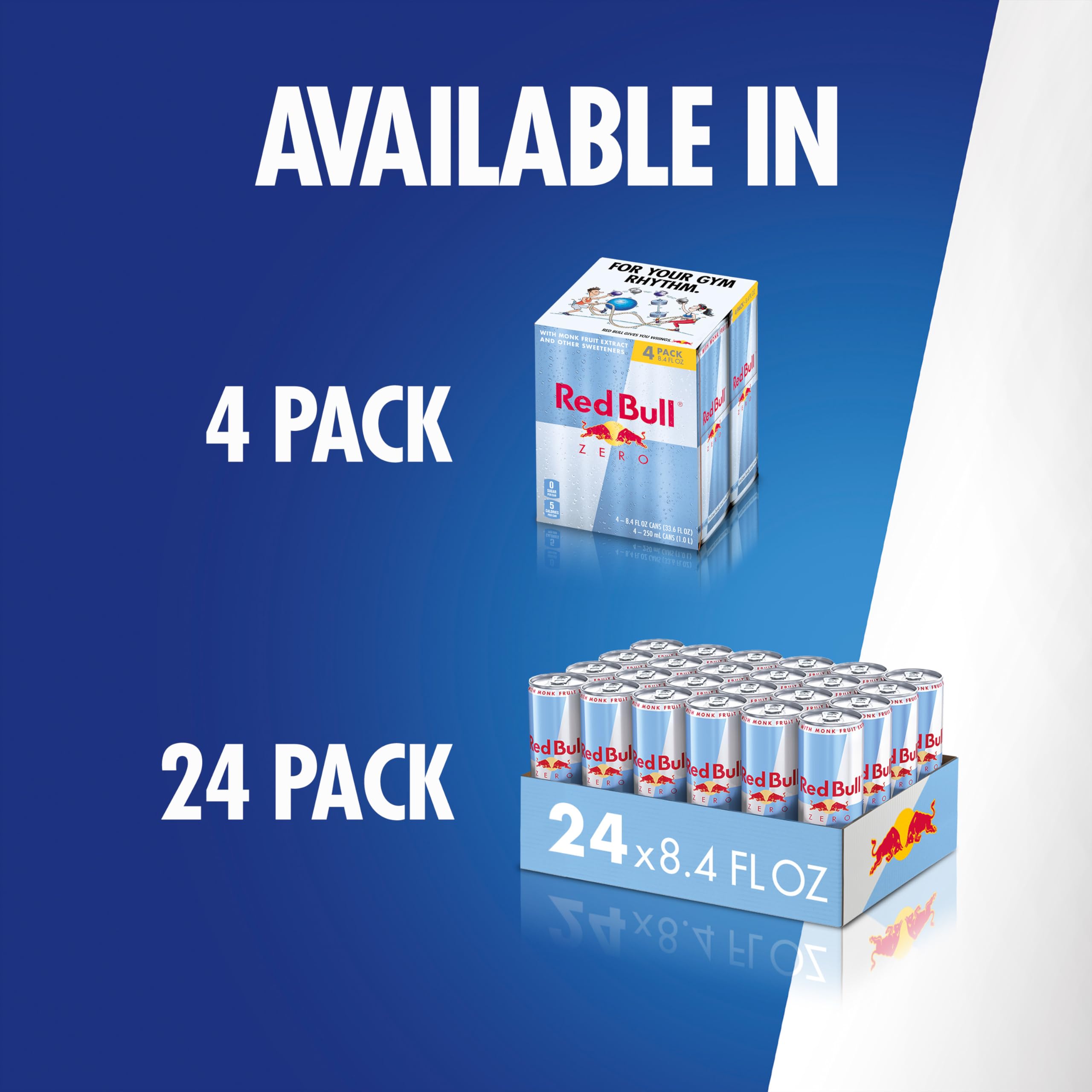 Red Bull on-the-go can with ice suggesting quick refreshment.