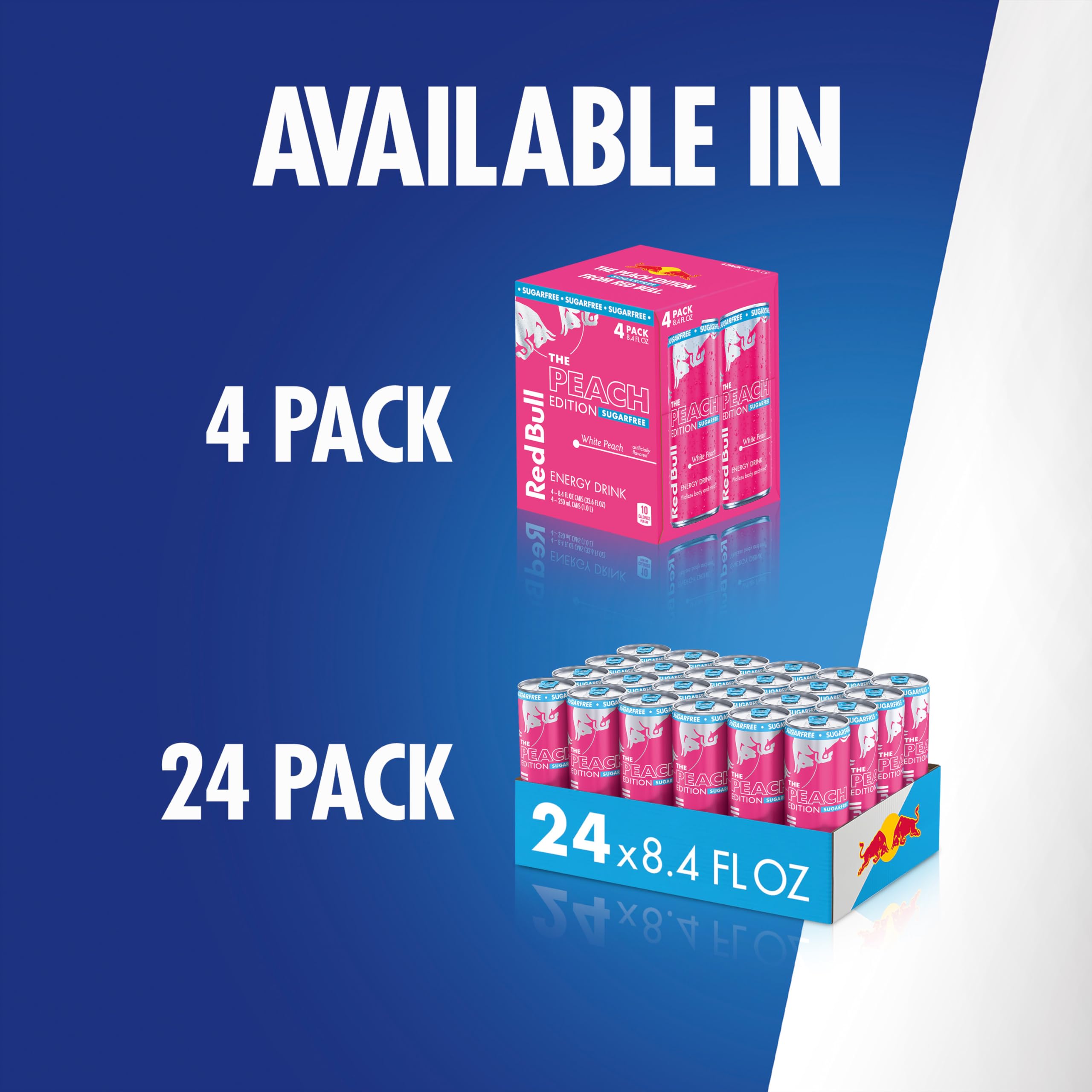 Red Bull Peach Edition Sugarfree athlete on the go demonstrates portability