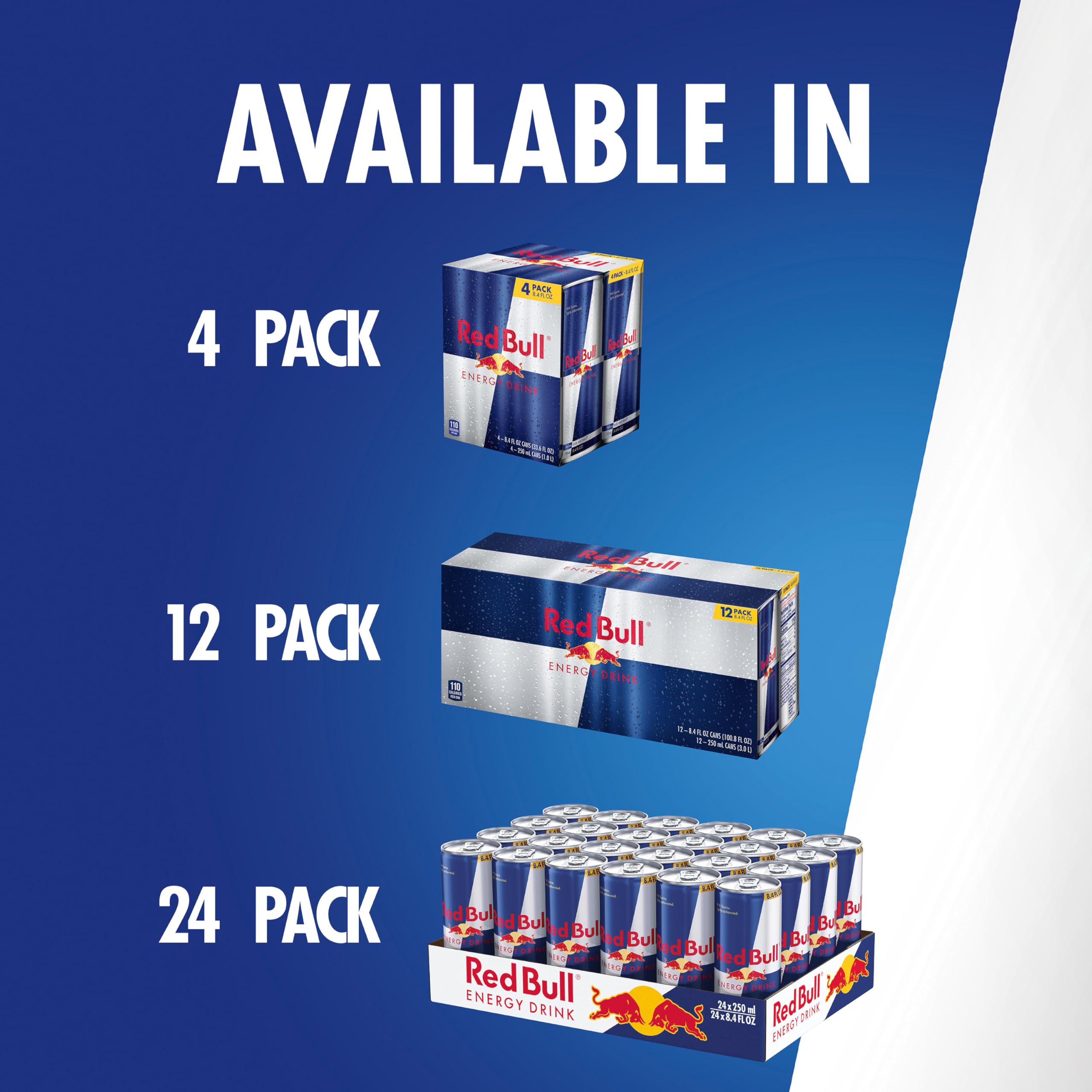 Red Bull aluminum can is recyclable, supporting sustainable choices.