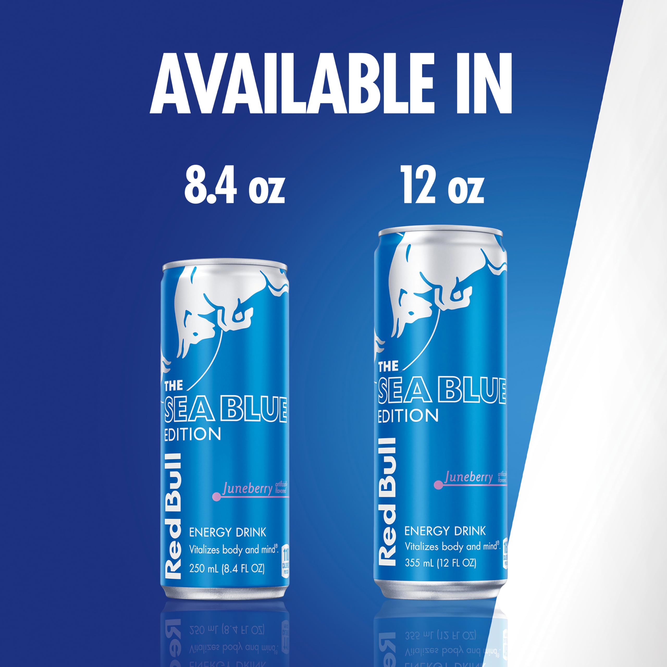 Red Bull Sea Blue Edition on-the-go energy during travel.