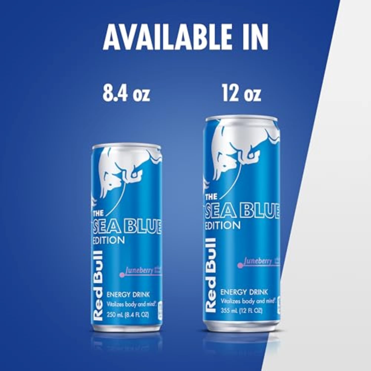 Red Bull Sea Blue Edition multipack on store shelf