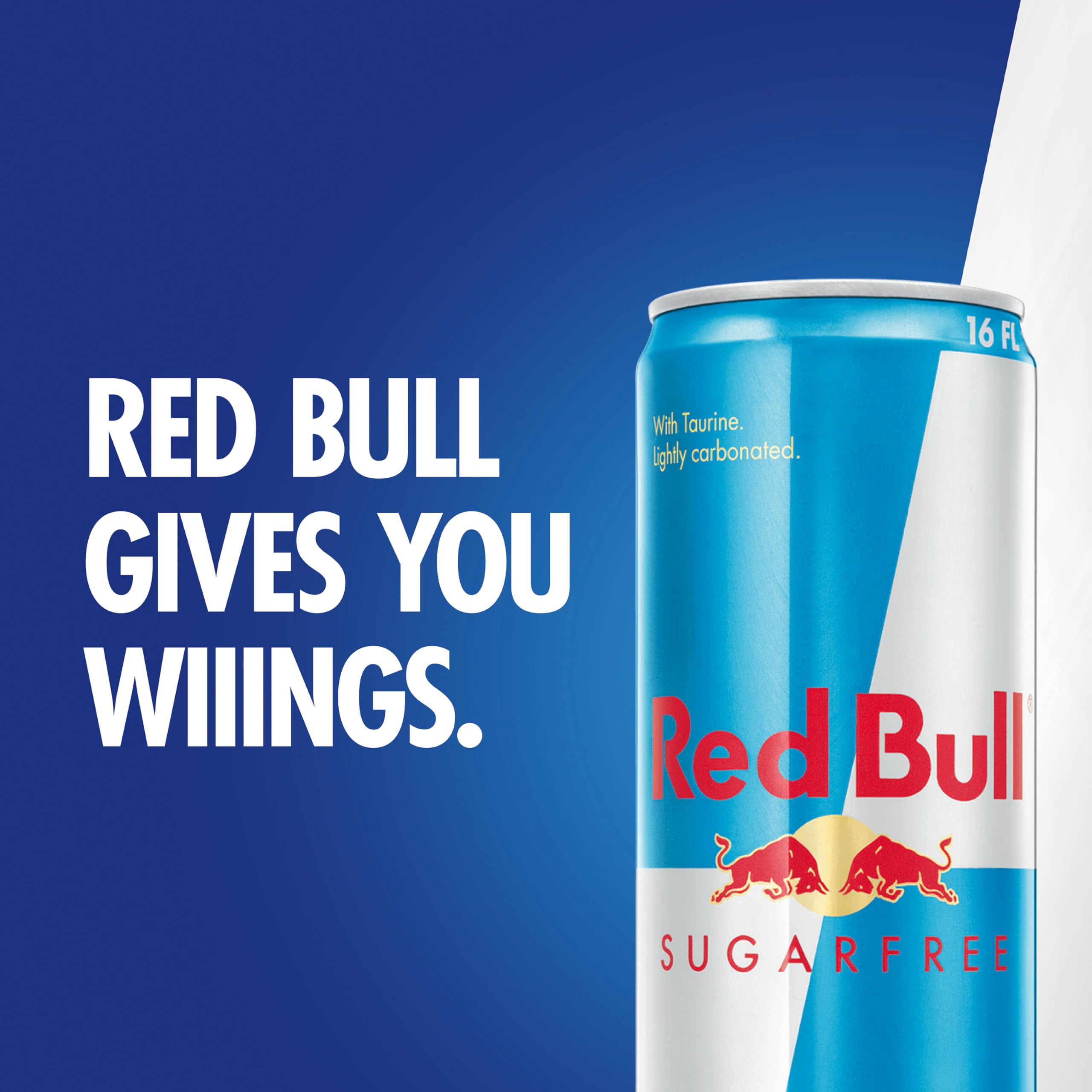 Red Bull Sugar Free nutrition facts panel for informed choice