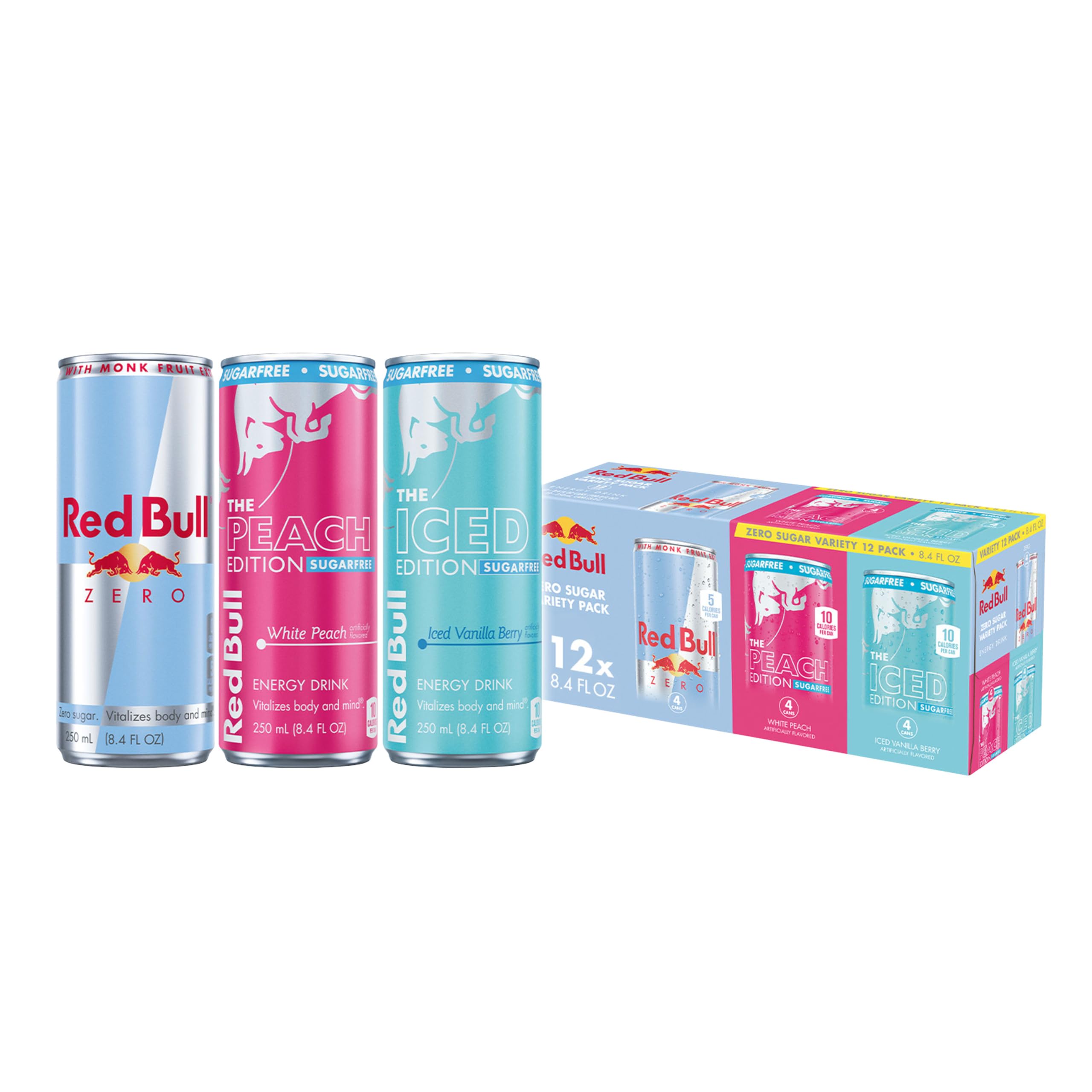 Red Bull White Peach Sugarfree can boosts alertness during workouts.