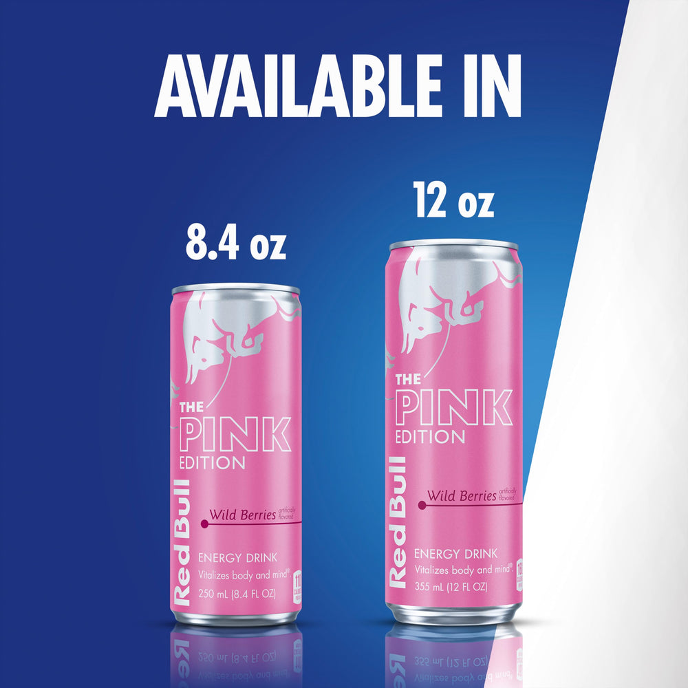 Red Bull Wild Berries Pink Edition on ice during a gaming session.