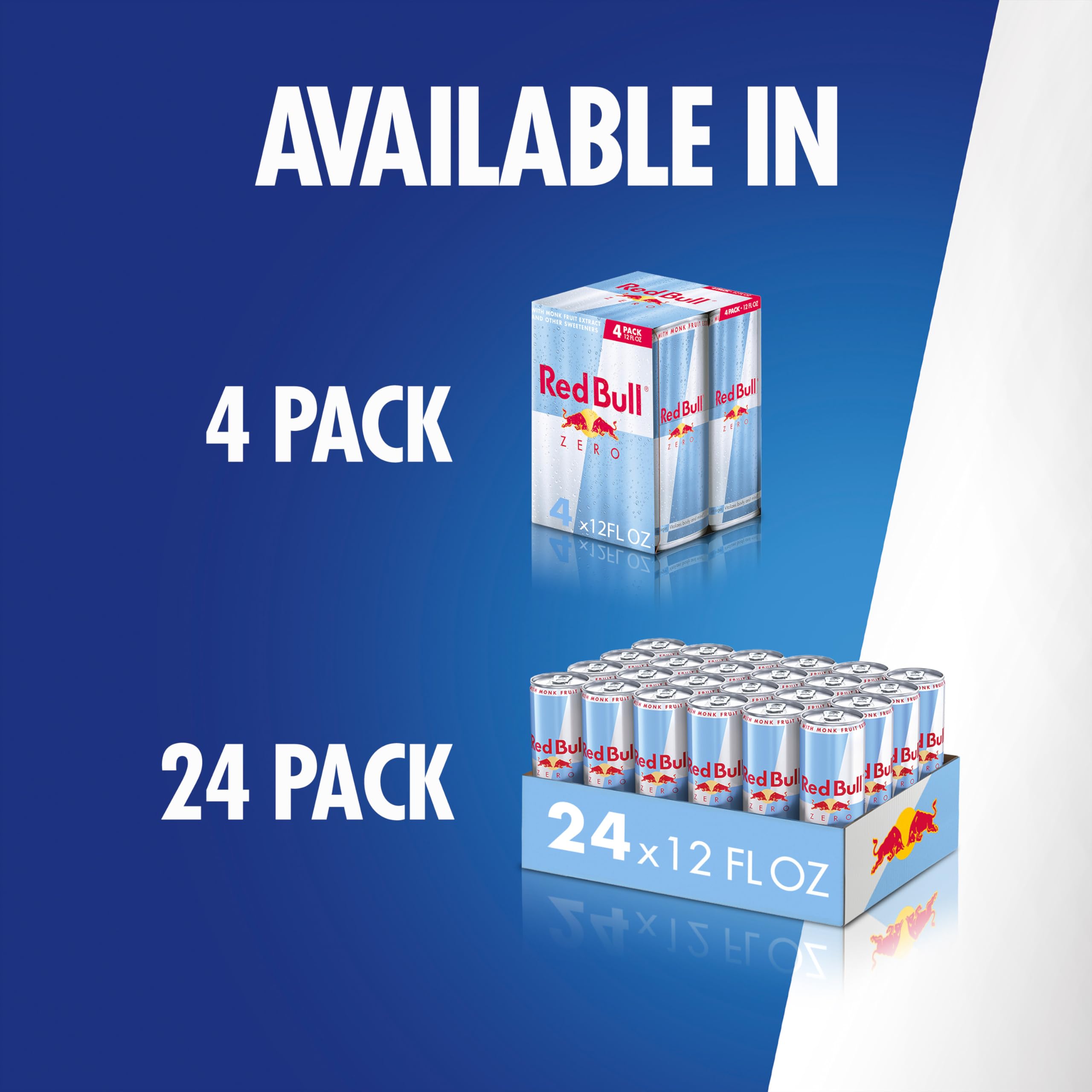 Emblem on Red Bull Zero can reinforces brand recognition.