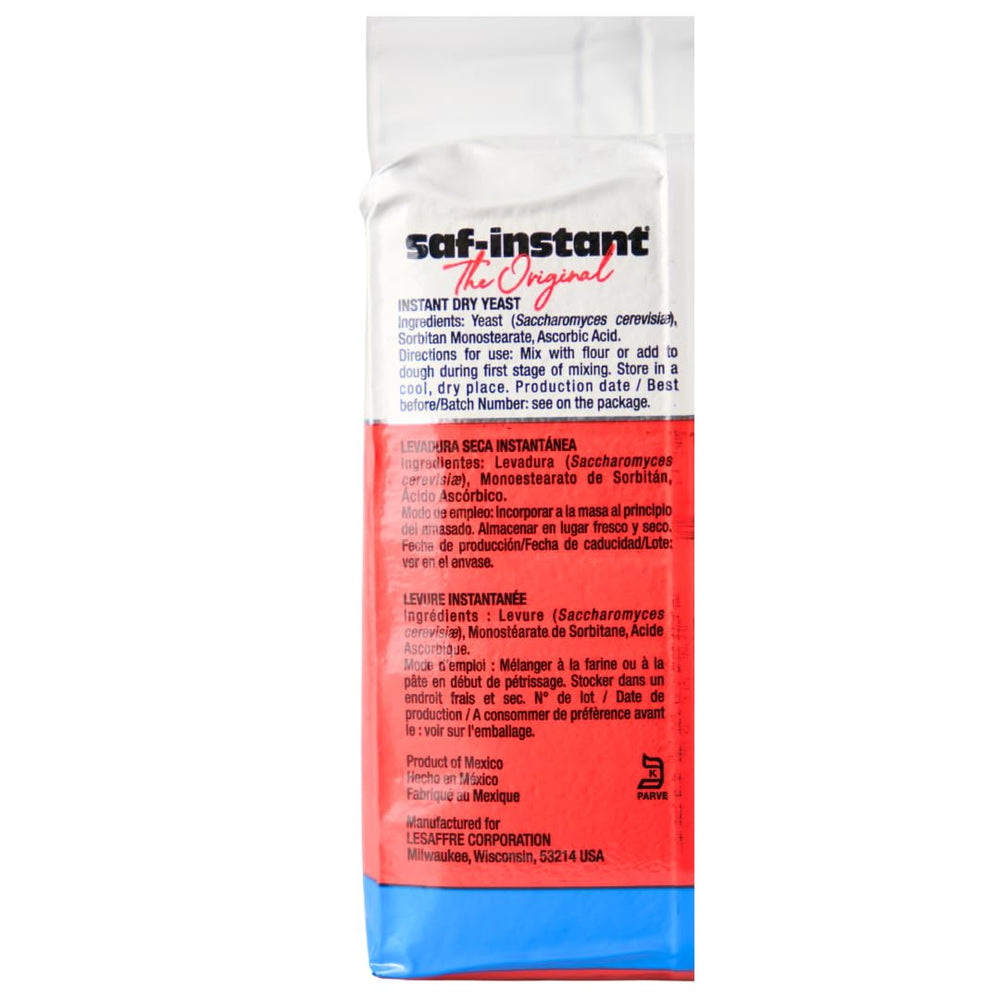 Red Star Lesaffre instant yeast storage jar keeps yeast ready for future batches.
