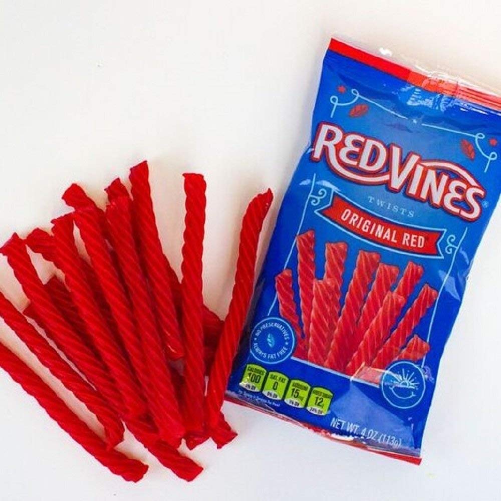 Red Vines movie night snack ready for family viewing