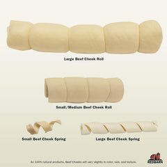 Redbarn beef cheek rolls glazed with chicken and carrot; tasty supervised treat option.