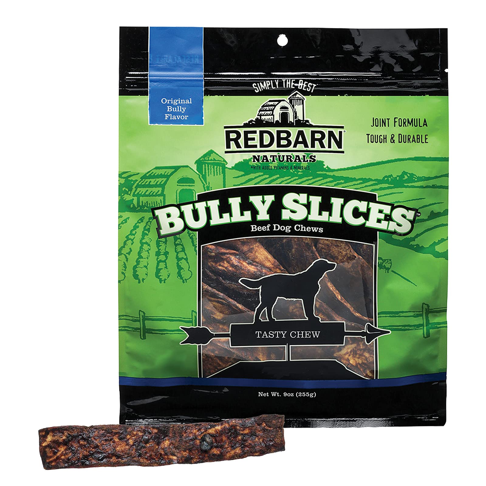 Redbarn Bully Slices 3-pack front view, long-lasting dog chew.