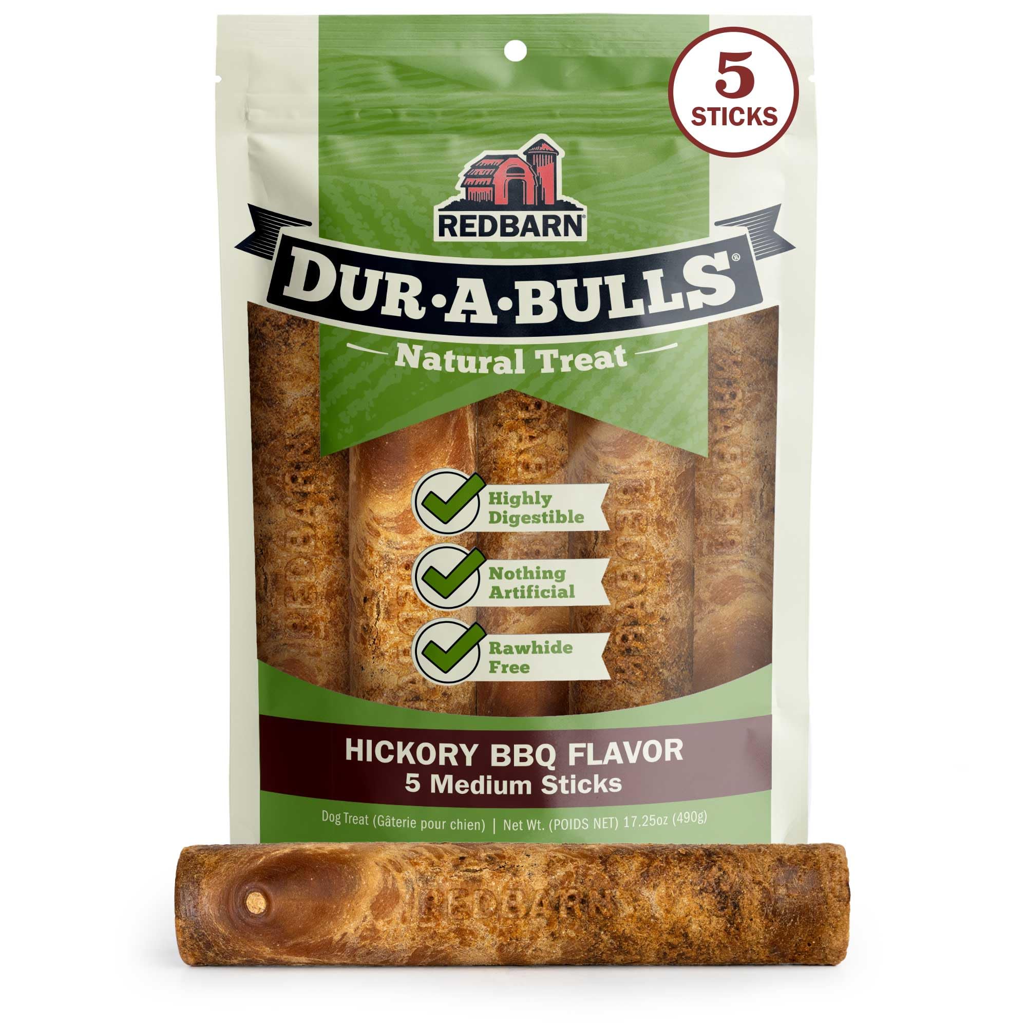 Redbarn Dur-A-Bulls Hickory close-up showing natural ingredients and texture