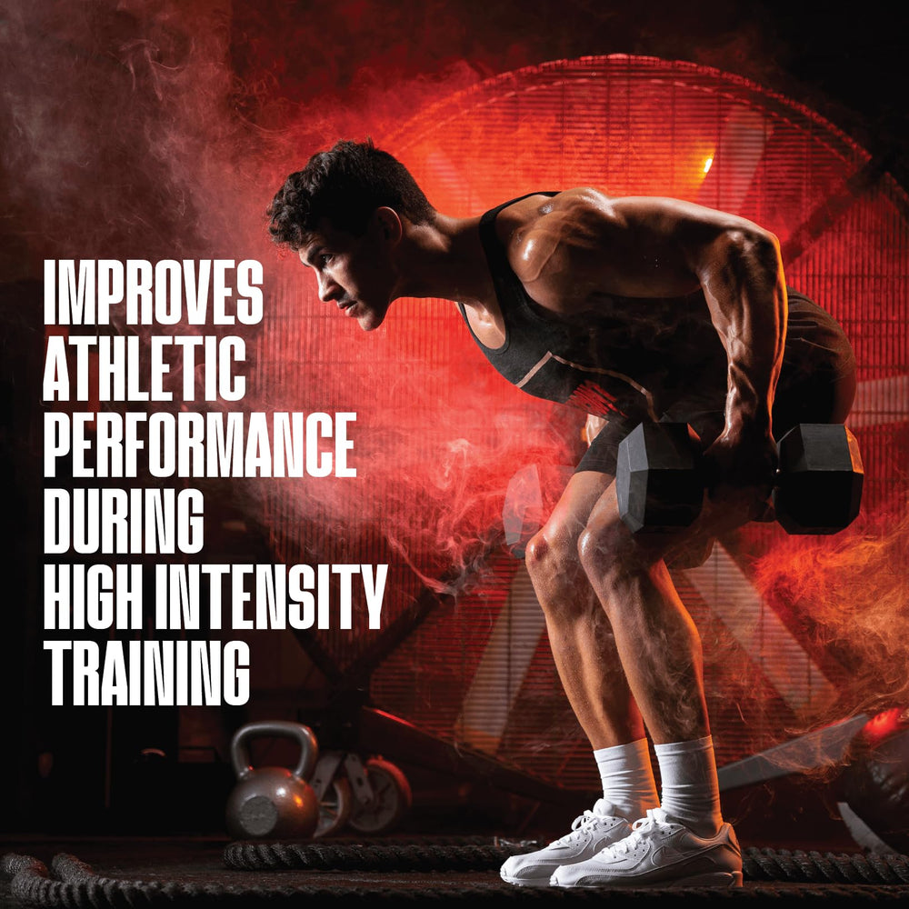 Athlete preparing with REDCON1 Creatine Monohydrate before a session
