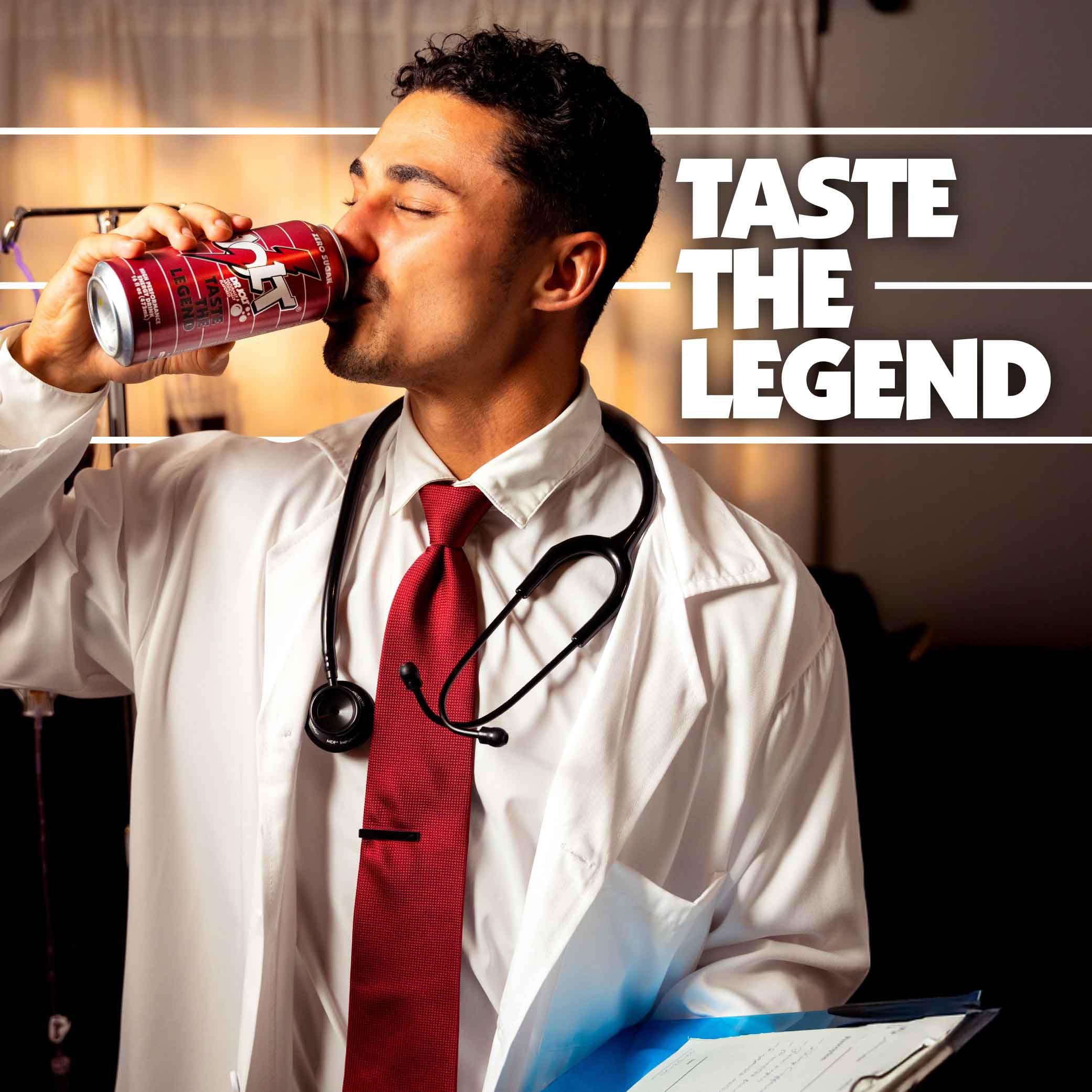 RedCon1 Dr. Jolt can pouring into a glass for a refreshing boost.