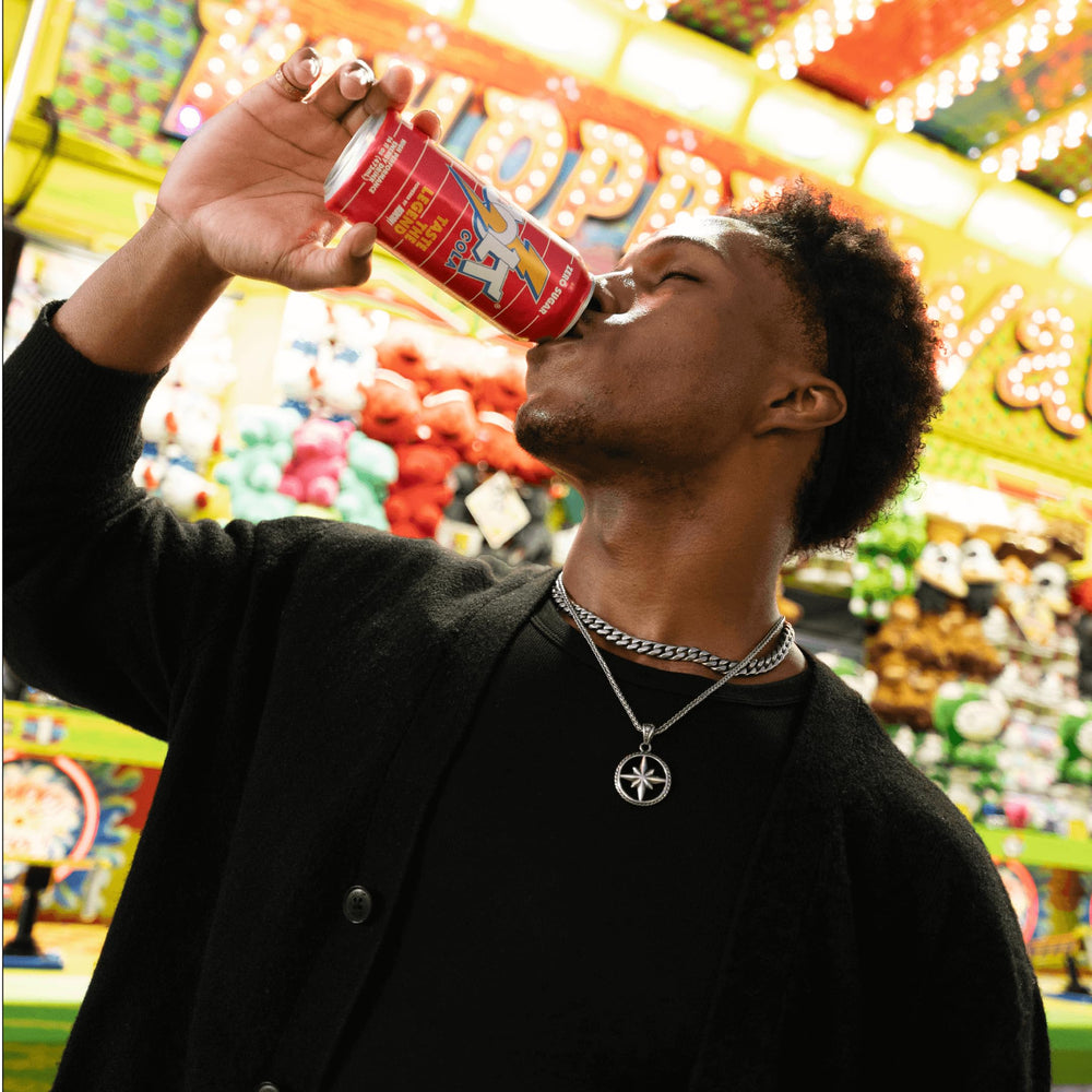 REDCON1 JOLT Cola energy shelf display helps shoppers spot this zero sugar option.