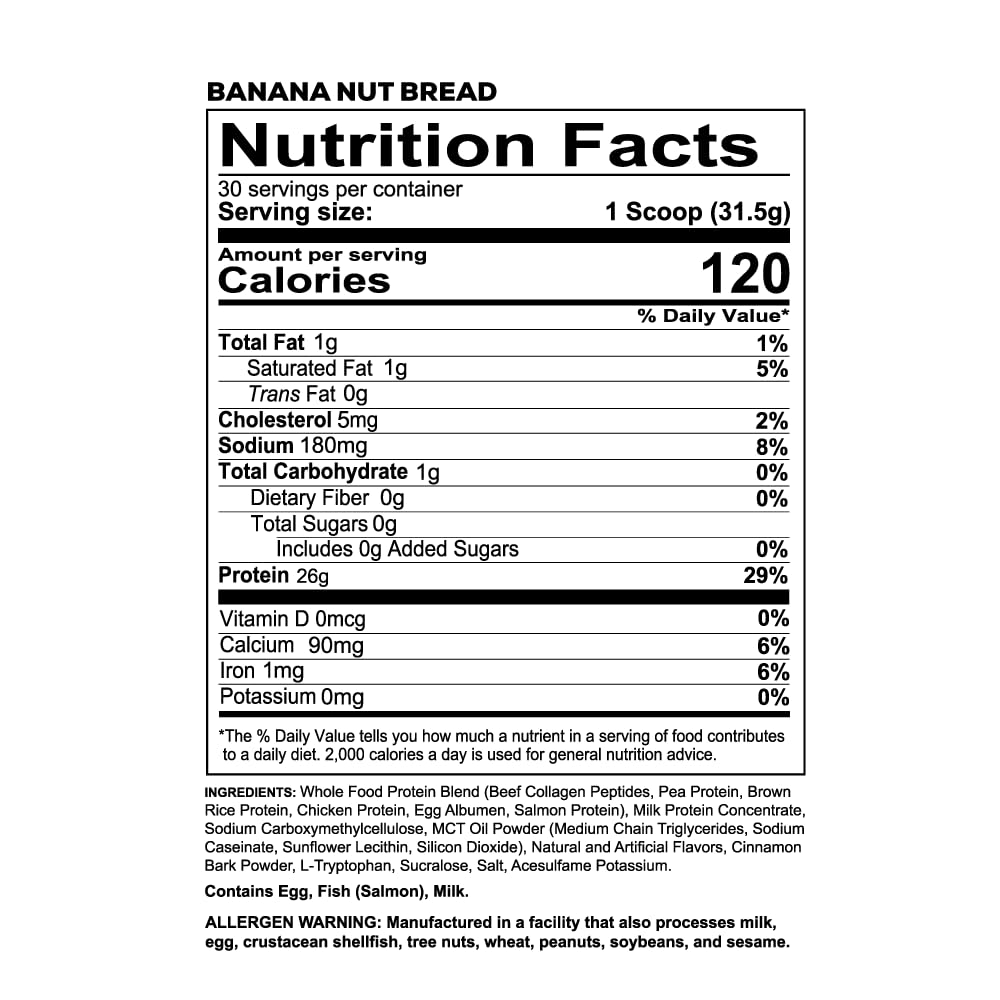 REDCON1 MRE LITE banana nut bread scoop for easy post-workout protein