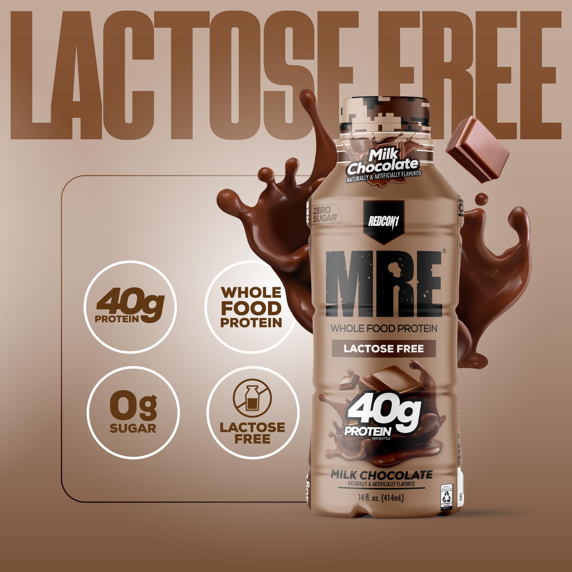 REDCON1 MRE RTD milk chocolate on gym bench
