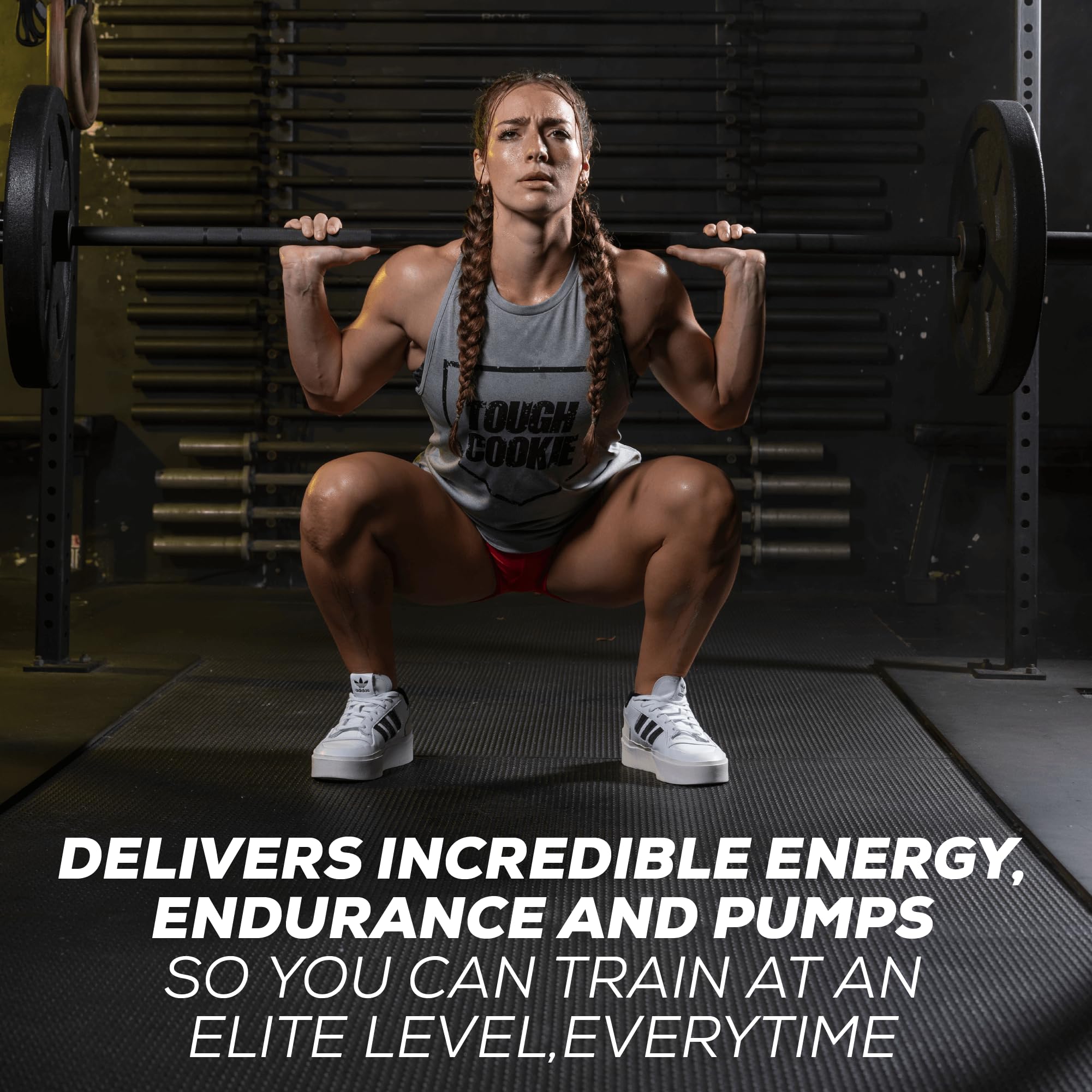 Redcon1 Total War label close-up communicates keto-friendly pre workout features.