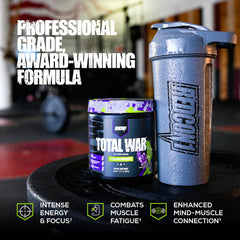 REDCON1 Total War Watermelon powder being poured into a shaker for training.