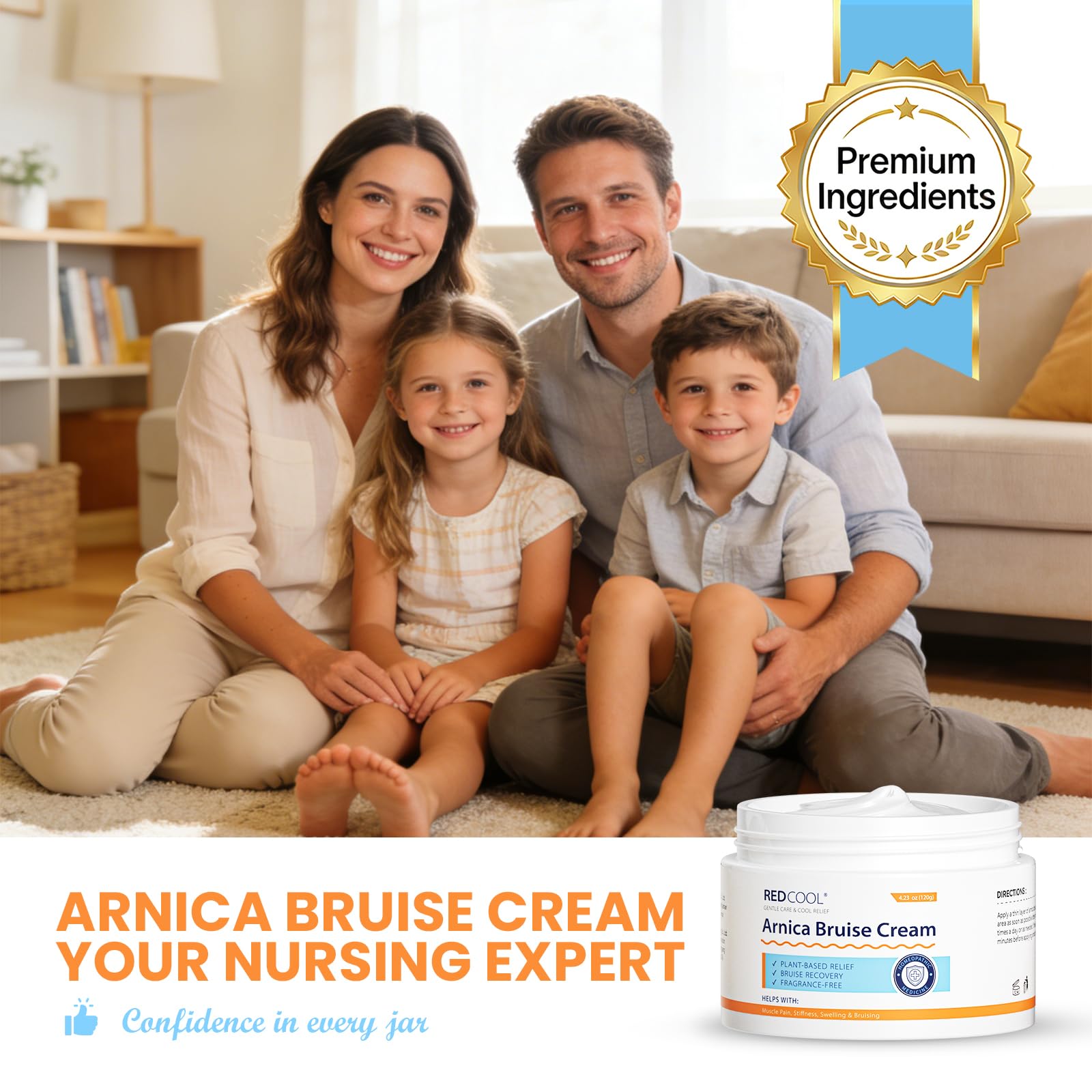 Redcool Arnica Cream routine ready for your skincare ritual daily care.