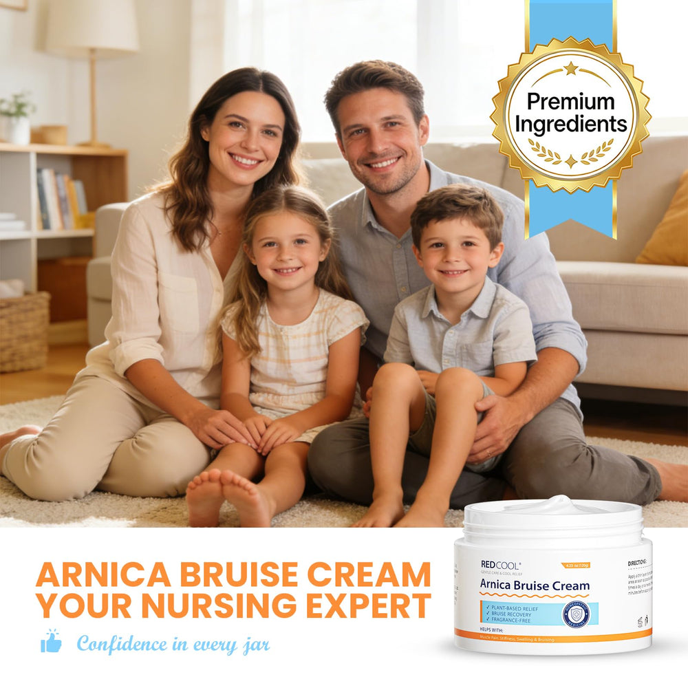 Redcool Arnica Cream routine ready for your skincare ritual daily care.