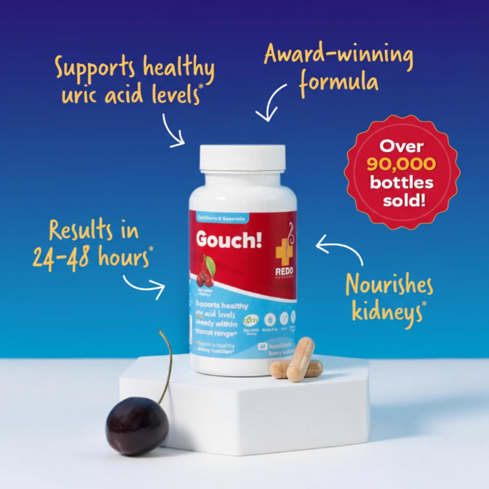 Redd Remedies Gouch! ginger root slices accompany quercetin for mobility possibilities.