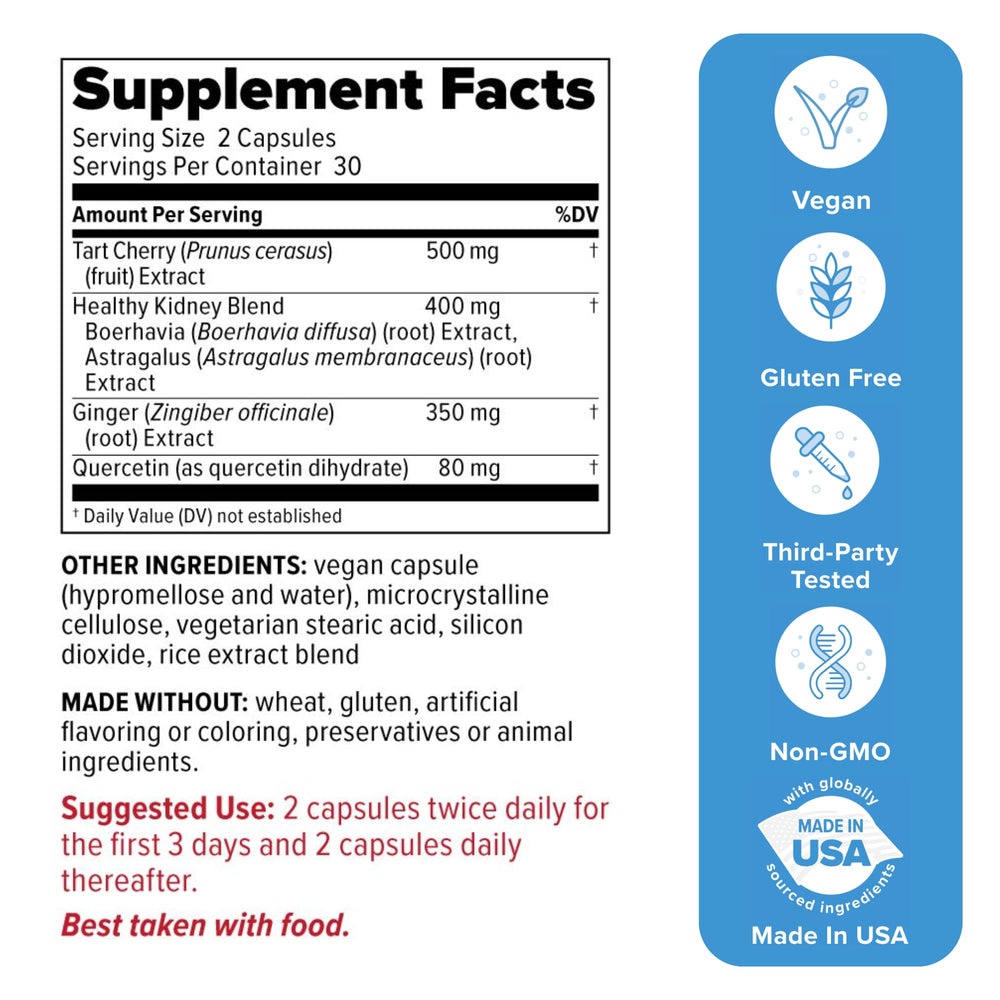 Redd Remedies Gouch! label closeup highlights vegan capsules for joint comfort possibilities.