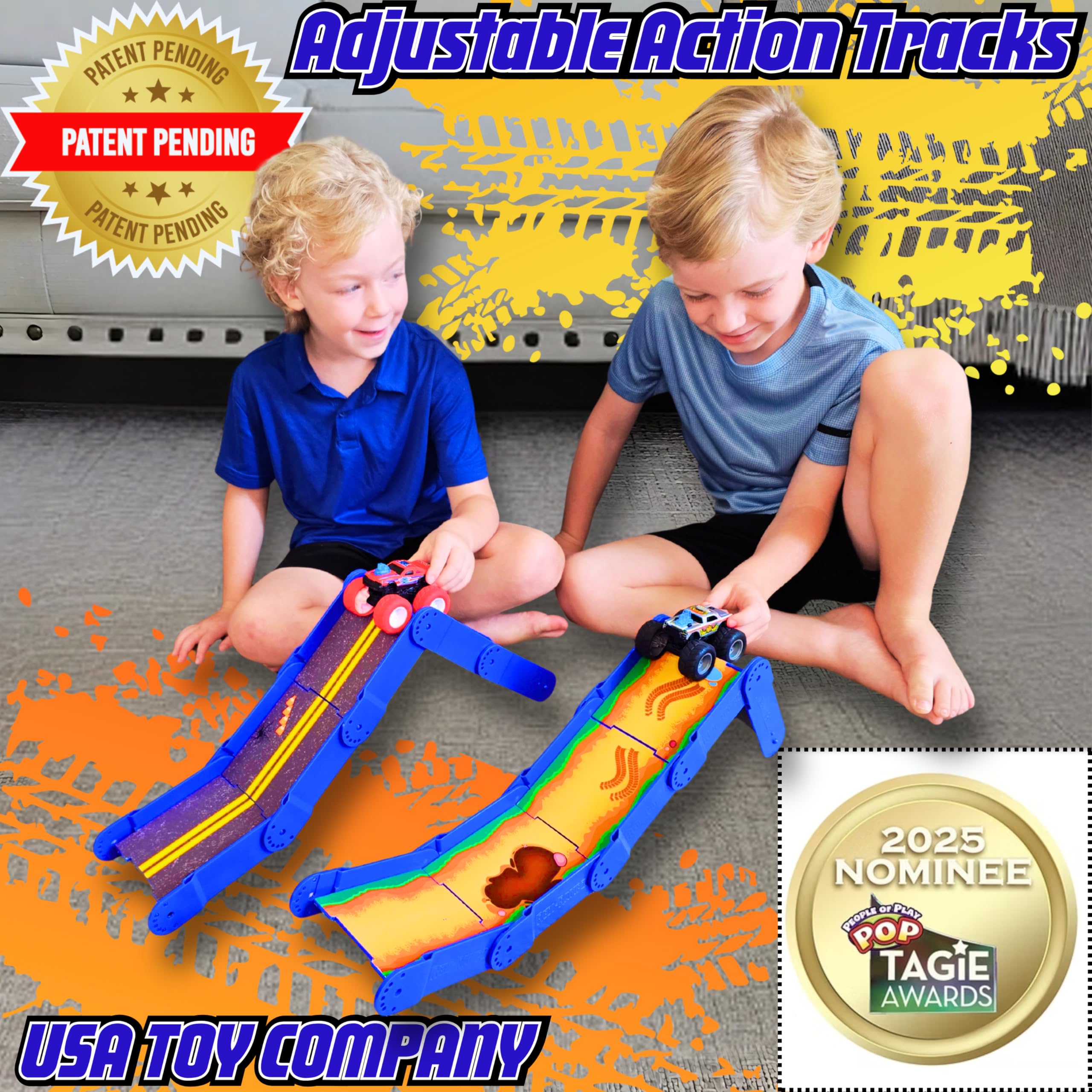 REDI-RAMPZ STEM Ramp Builder adjustable angles demonstrate versatile configurations for creativity.