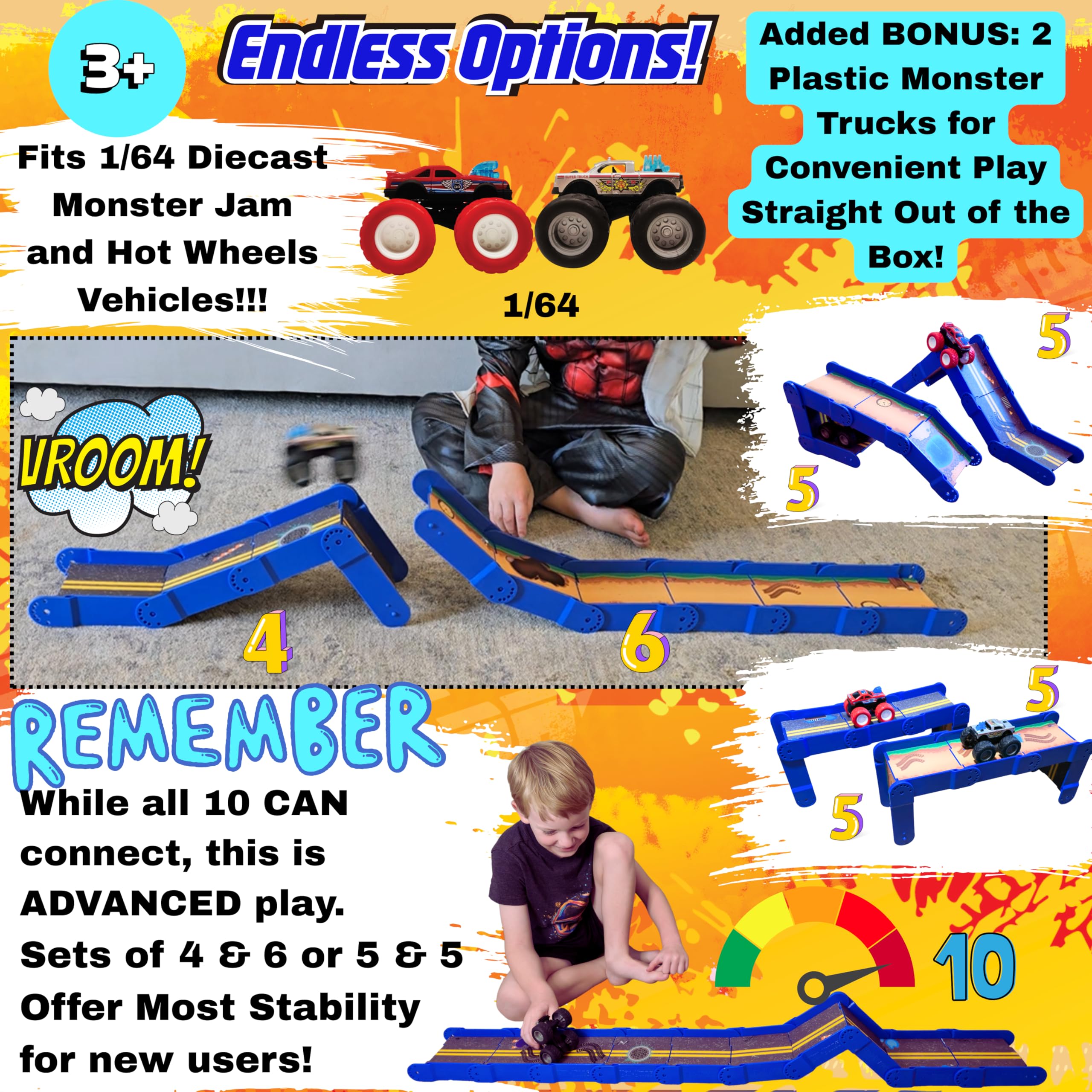 REDI-RAMPZ expandable design invites more obstacle courses.