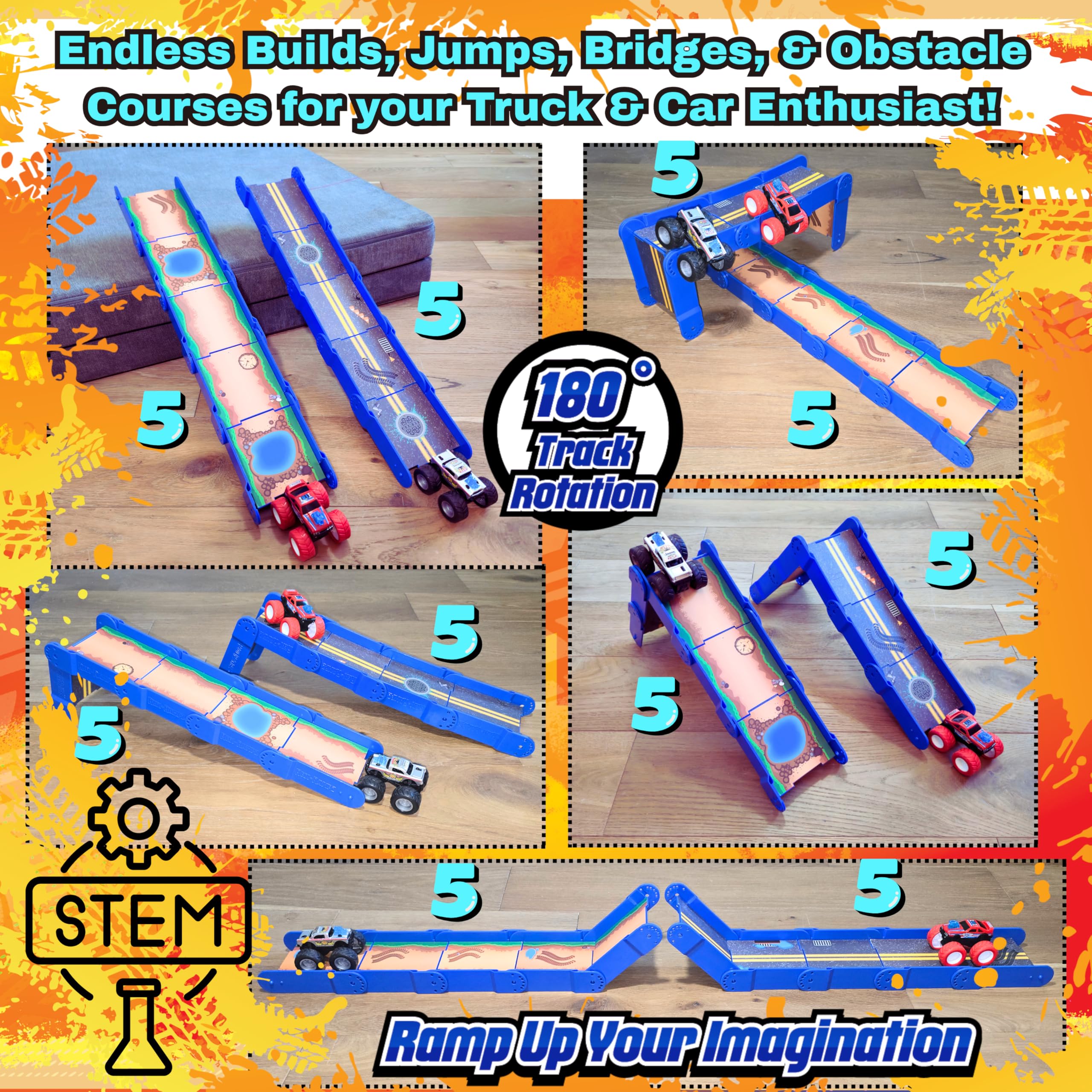 REDI-RAMPZ snap connectors simplify assembly for quick ramp setup.