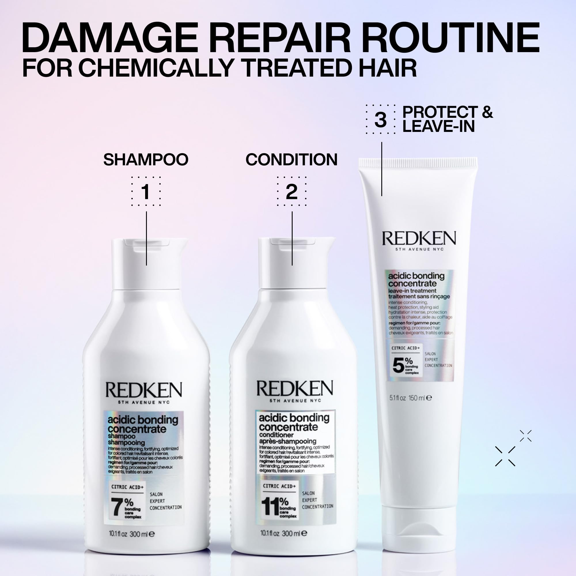 Full system delivers smooth, nourished hair after use.