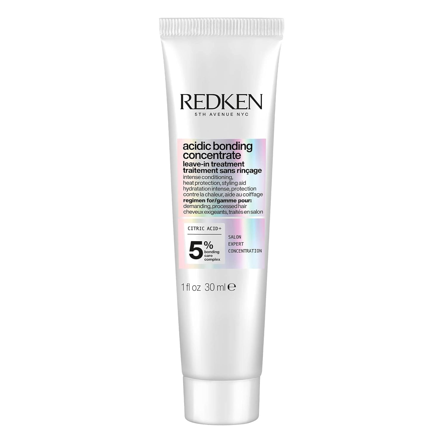 Redken Acidic Bonding Concentrate leave-in bottle for lightweight repair on damaged hair
