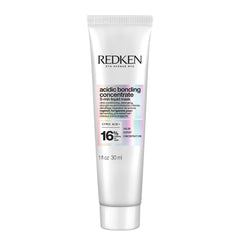 Redken Acidic Bonding Concentrate bottle pour for quick hydration.