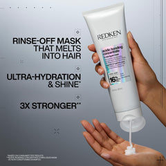 Redken Acidic Bonding Concentrate being applied to hair for deep conditioning.