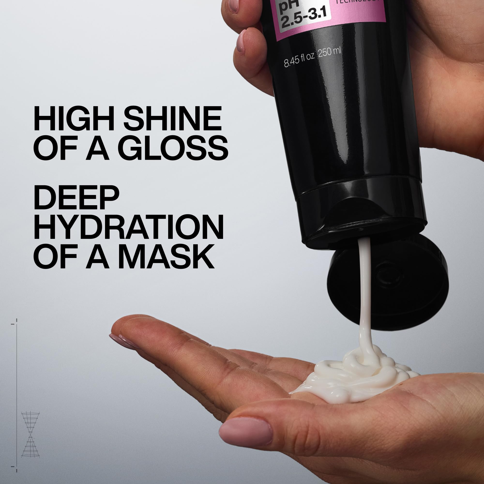 Redken Acidic Color Gloss Mask frizz control effect on damp hair