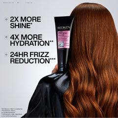Redken Acidic Color Gloss Mask tube dispense demonstrates fast at-home use