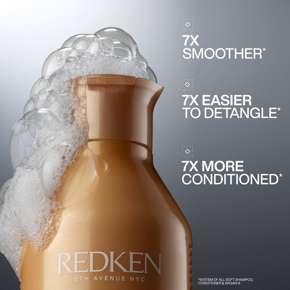 Redken All Soft Mini Kit conditioner tube detangles and smooths hair