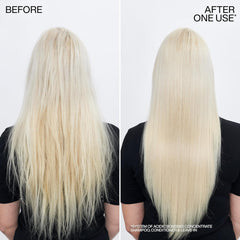 Pump nozzle of Redken Bonding Concentrate Conditioner for easy dime-sized application