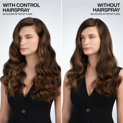 Redken Control Hairspray 28 hair hold image highlights 24-hour control.