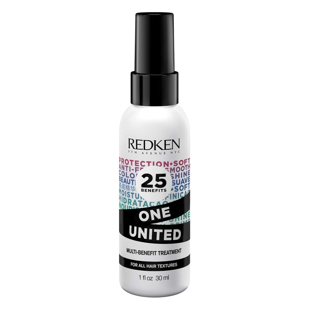Redken One United bottle front for all hair types with lightweight conditioning