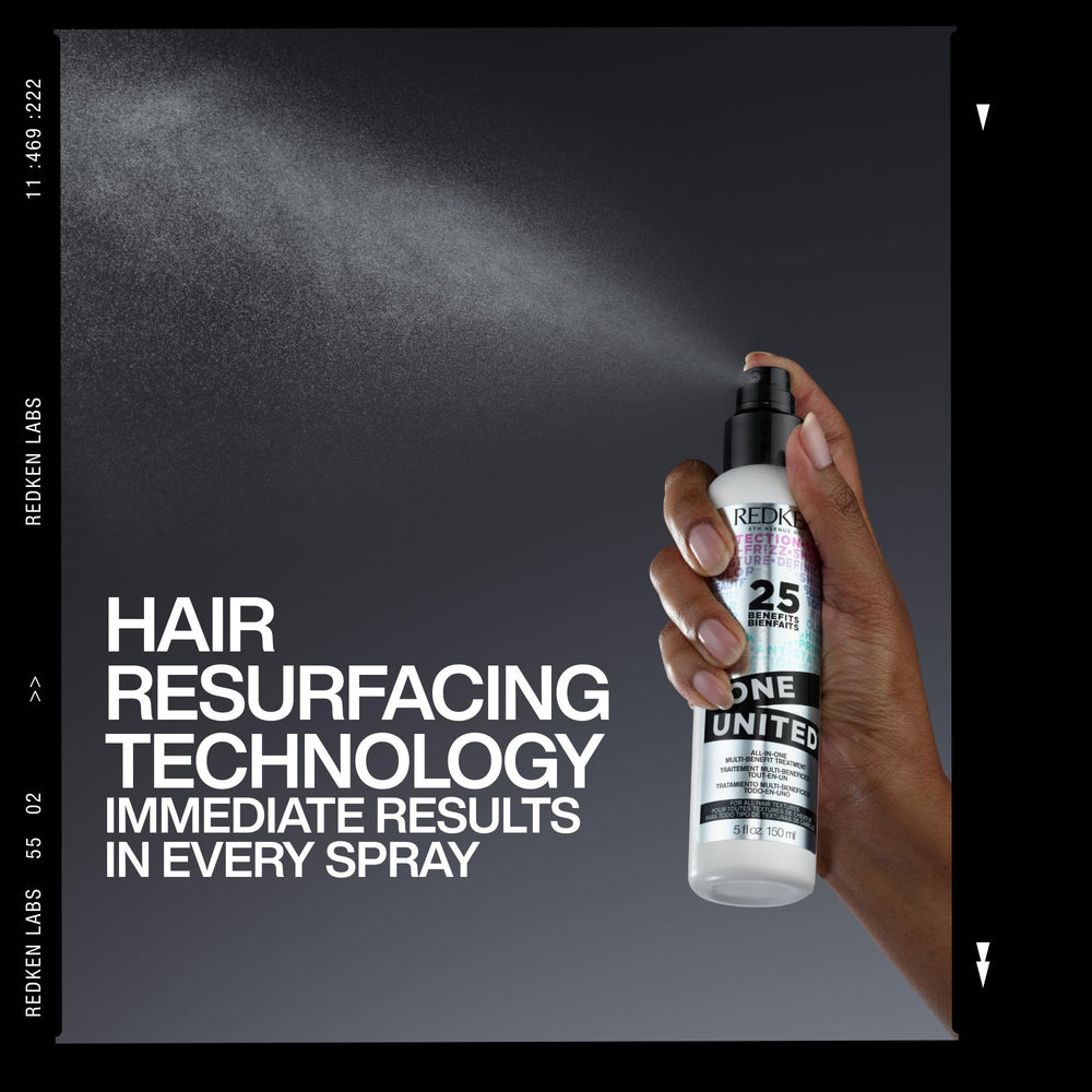 Redken One United travel-size bottle for on-the-go hair care