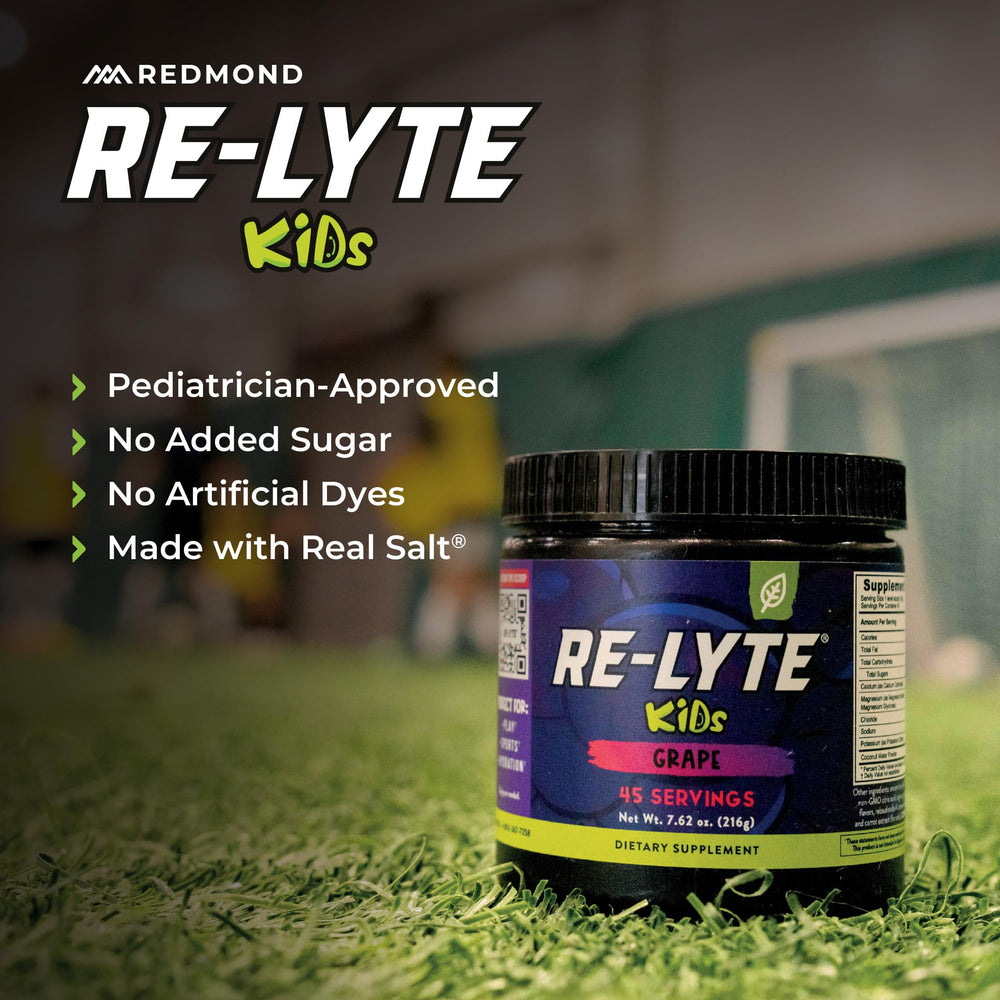 Redmond Re-Lyte Kids grape travel-tub for school or sports on-the-go.