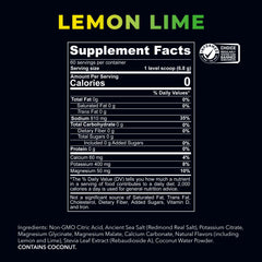 Measuring scoop of REDMOND Re-Lyte lemon-lime for precise dosing.